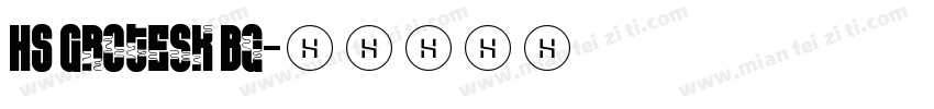HS Grotesk Bg字体转换